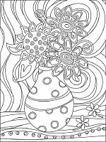 Полотно з контуром Ваза з квітами 1 на підрамнику 30 х 40 см 950412