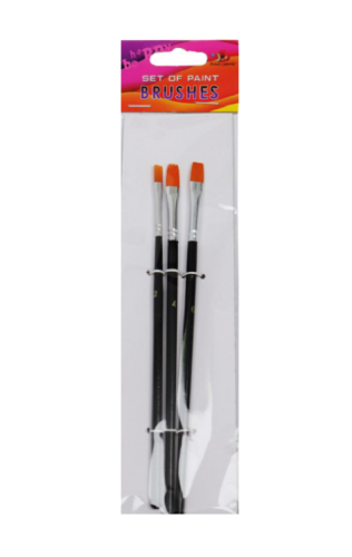 Кисть набор нейлон Фреш 3 шт плоские № 2,4,6  04918