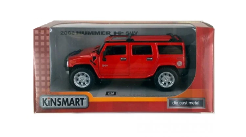 Машинка Kinsmart Hummer H2 SUV 2008 год БОЛЬШОЙ Желтый  KT7006W