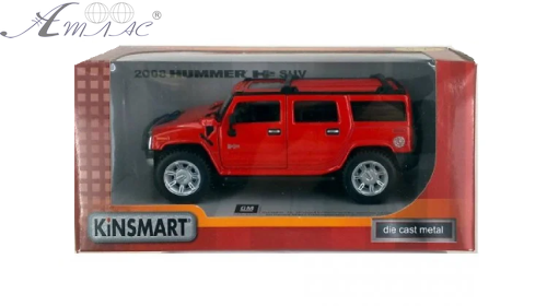 Машинка Kinsmart Hummer H2 SUV 2008 рік ВЕЛИКИЙ Жовтий  KT7006W