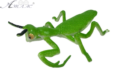 Іграшка силіконова антистрес Богомол зелений 9см  12002