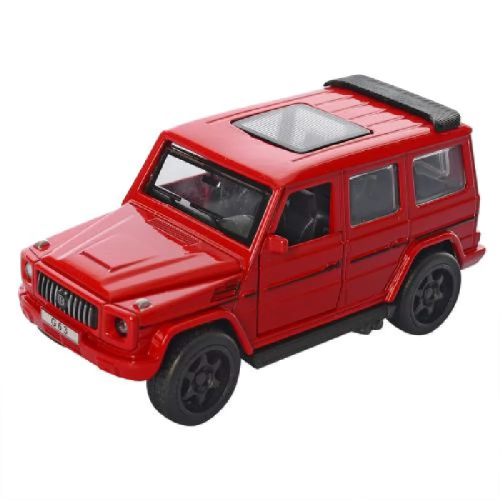 Машинка Автосвіт Mercedes-Benz G-Class кубик Красный матовый 12см  2433