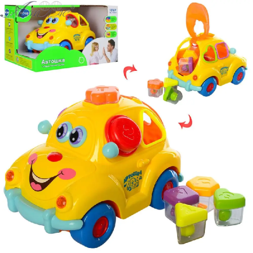 Игрушка Машина Музыкальная Автошка ездит сортер + свет + Укр звук 9170 Игрушка Машина Музыкальная Автошка ездит сортер + свет + Укр звук 9170