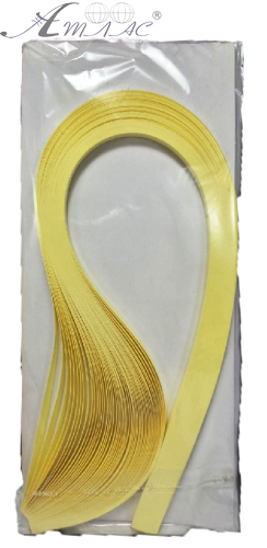 Папір для Квілінгу Жовтий пастель 5мм 50смуг 42см  00950