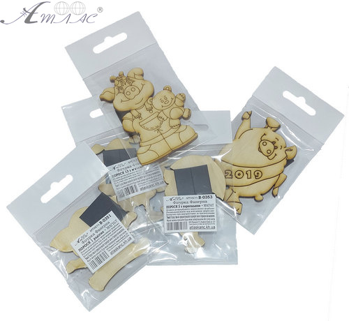 Фігурка фанерна - Порося № 19 вінтажне 85 х 66 мм з магнітом AS-4820, В-0369 фото 2 Фігурка фанерна - Порося № 19 вінтажне 85 х 66 мм з магнітом AS-4820, В-0369 фото 2