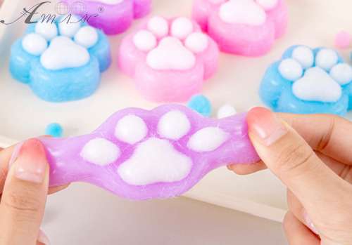 Игрушка таба Лапка розовая Антистресс Сквиш 7 см  0216 фото 2