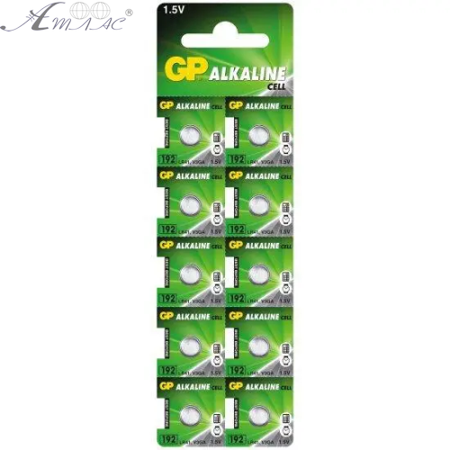 Батарейка таблетка 192 GP 3 LR41 Alkaline 1.5V 7,9х3,6мм 2019р!!!  07715