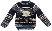 Светр в'язаний з ведмежам Funny р.6,12,18 13197