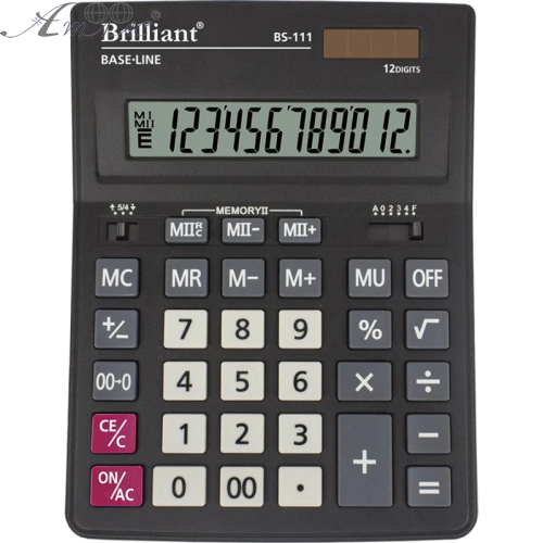 Калькулятор Brilliant BS-111 настольный 12разрядов 204х155мм Калькулятор Brilliant BS-111 настольный 12разрядов 204х155мм