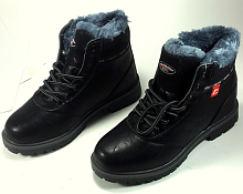 Ботинки с мехом Sayota черные с красной биркой р.36   8166-2