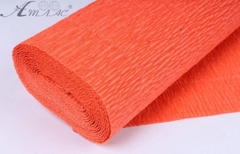 Бумага гофрированная Фантазия ярко-оранжевая 55% 26,4 г (50 х 200 см) 80,24/10 Бумага гофрированная Фантазия ярко-оранжевая 55% 26,4 г (50 х 200 см) 80,24/10