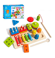 Іграшка Дерев'яна Дошка Гео-Мелодії Монтесорі  MD0855