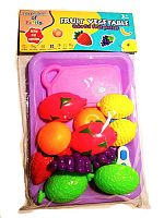 Іграшка Набір Фруктів на липучках з підносом  130-С6