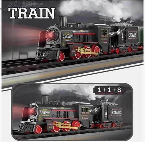 Іграшка Залізниця світло, звук 10 елементів 78 см  652-Х1 фото 2