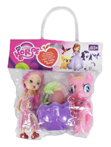 Игрушка Лошадка Пони с Куклой в пакете  SM6618D