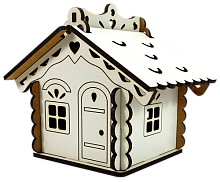 Будинок № 1 скринька з дахом, з МДФ 12 х 8,2 х 10 см AS-6237, М-2074