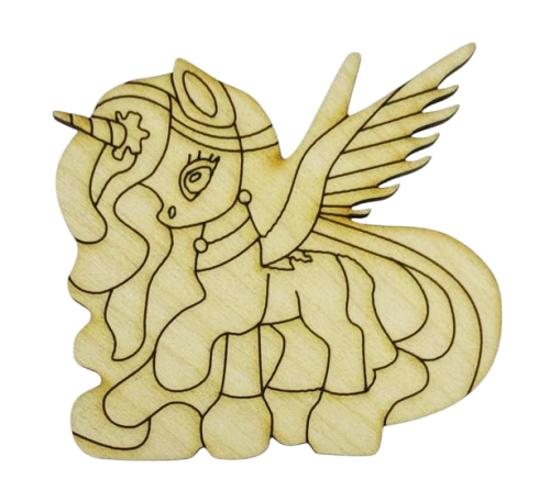 Фигурка Лошадка №  1 единорог с крыльями 7,5 х 7 см  AS-4371
