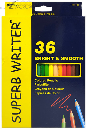 Олівці кольорові Marco Superb Writer 36 кольорів шестигранні 4100-36СВ