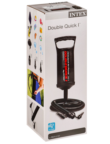 Intex Насос ручной с переходниками на d = 7+10+18мм  68612  