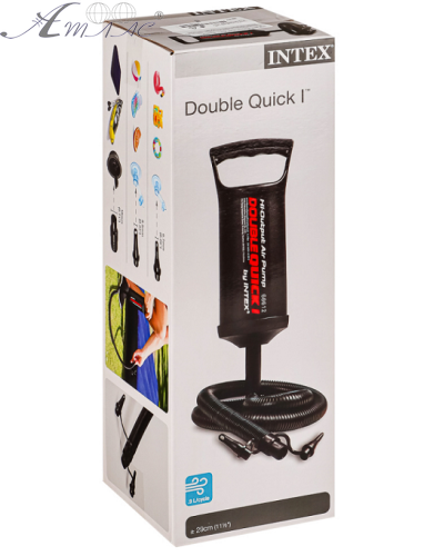 Intex Насос ручний з перехідниками на d=7+10+18мм  68612