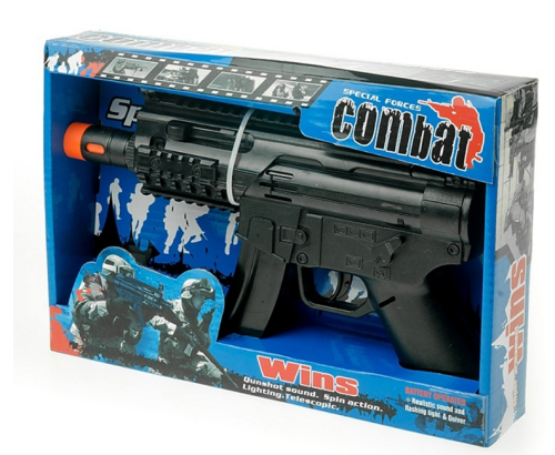 Игрушка Оружие Автомат со световыми и звуковыми эффектами  24 см  0014