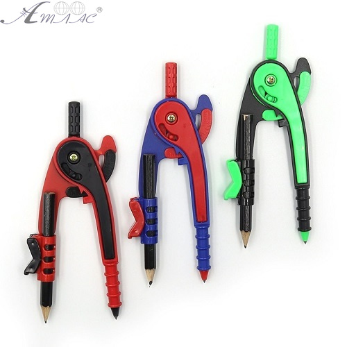 Циркуль пластиковый Козья ножка с карандашем микс цветов BD-998 Циркуль пластиковый Козья ножка с карандашем микс цветов BD-998