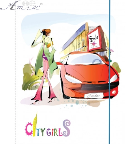 Папка на гумці А4 Leo  City Girls  L6010