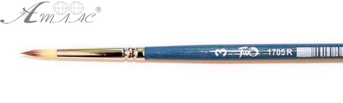 Пензлик синтетика Кругла № 3 художня 1705R3 Пензлик синтетика Кругла № 3 художня 1705R3