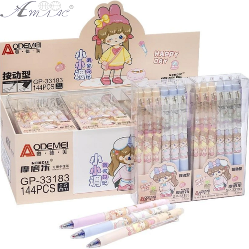 Ручка Пиши-Стирай Аodemei Girl 0,5 мм Синяя 33183 Ручка Пиши-Стирай Аodemei Girl 0,5 мм Синяя 33183