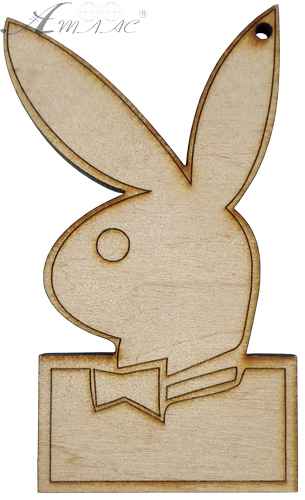 Фігурка фанерна - Зайка а-ля Playboy 7 см AS-4654, В-0154