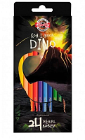 Карандаши цветные Koh-i-Noor Dino 24 цвета Бронтозавр 3594024007KSRU