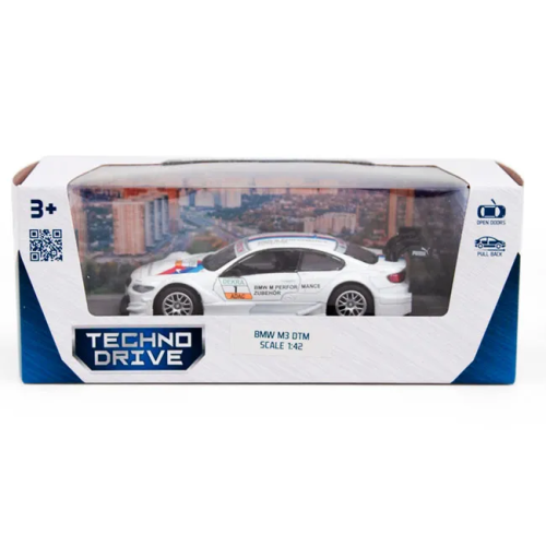 Машинка Techno Drive BMW M3 DTM белая  250256 фото 3
