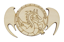 Фігурка Дракон № 1 у колі з крилами 10 * 6 см  AS-4865