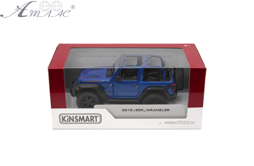 Машинка Kinsmart Jeep Wrangler Cabrio  KT5412W, WA, WH фото 2
