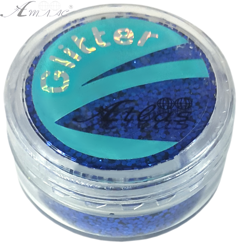 Блискітки (Гліттер) великі Атлас 3 гр - Синій AS-2414