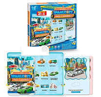 Игрушка интерактивная книга "Мир Транспорта" обучение с Укр озвучкой  36125