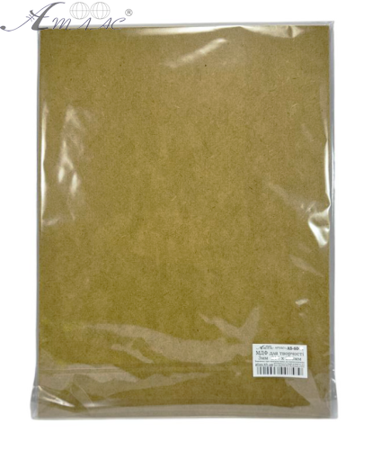 МДФ, ХДФ для выпиливания лобзиком А3 - 3 мм 300 х 400 мм  AS-6040