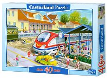 Игрушка Пазл 40 Maxi, 59 х 40 см Castorland Вокзал  B-040032