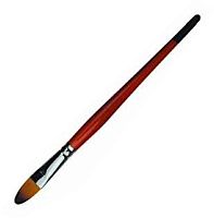 Пензлик синтетичний круглий Conda Favorite № 4, коричнева ручка А10166