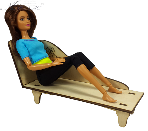 Меблі для ляльок ростом 30 см - Кушетка з фанери AS-4033 фото 2 Меблі для ляльок ростом 30 см - Кушетка з фанери AS-4033 фото 2