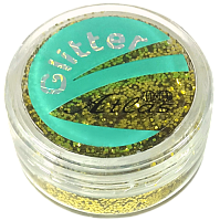 Блестки (Глиттер) большие Атлас 3 гр - Золото AS-2407