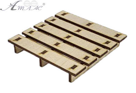 Підставка під чашку Піддон сувенірний односторонній, фанера 9*9*1,5см  AS-4318