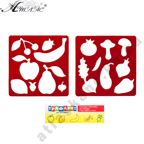 Трафарет "Сад і город" 2 шт 13 см AS-0252, К-9064м Трафарет "Сад і город" 2 шт 13 см AS-0252, К-9064м