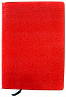 Блокнот ЛК 130 х 190 мм, кожзаменитель, в клетку, красный или желтый 303-32