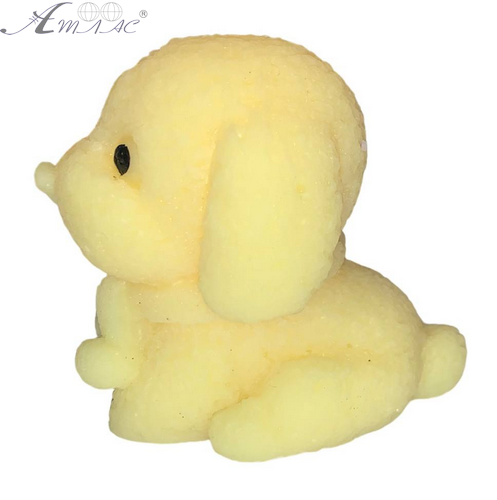 Іграшка Силіконова собака Кольорова жовта 6см  16740 фото 2