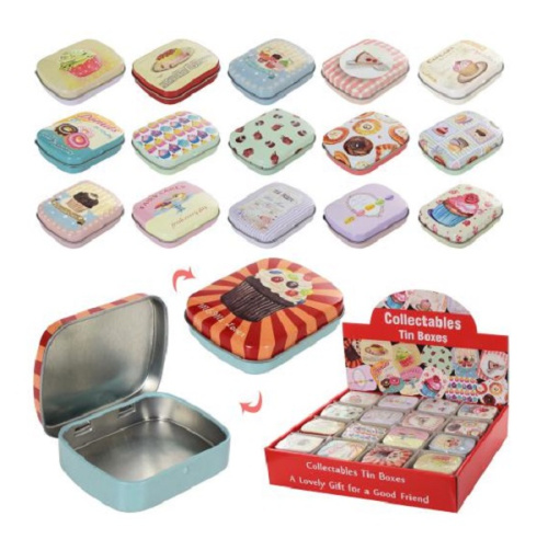 Шкатулка металлическая серия Сладости 6 см  М184