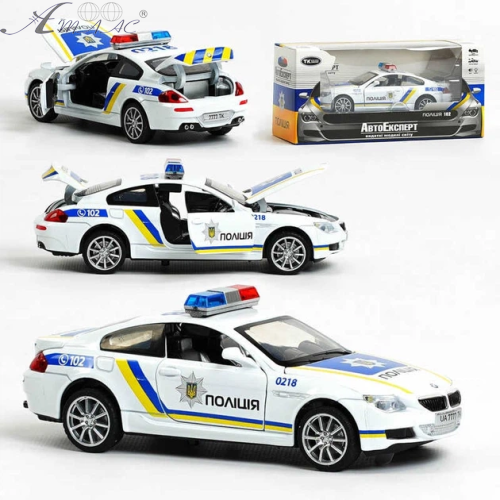 Машинка Автоексперт Поліція BMW 15см двері світло звук  7777 фото 2