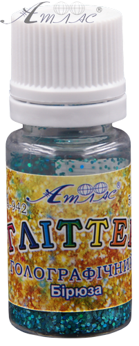 Блестки (Глиттер) Голографические Атлас 5 гр - Бирюза AS-2003, А-942 фото 2