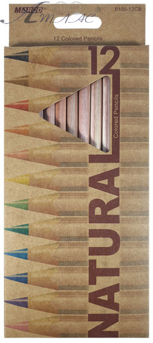 Олівці кольорові Marco Natural 12 кольорів шестигранні 6100-12СВ