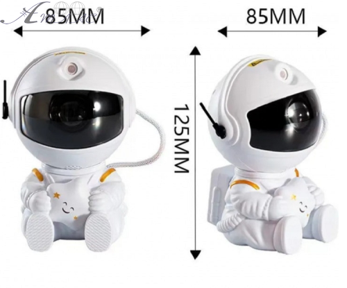 Нічник-проектор Космонавт лазер 12 см з пультом 13842 фото 2 Нічник-проектор Космонавт лазер 12 см з пультом 13842 фото 2